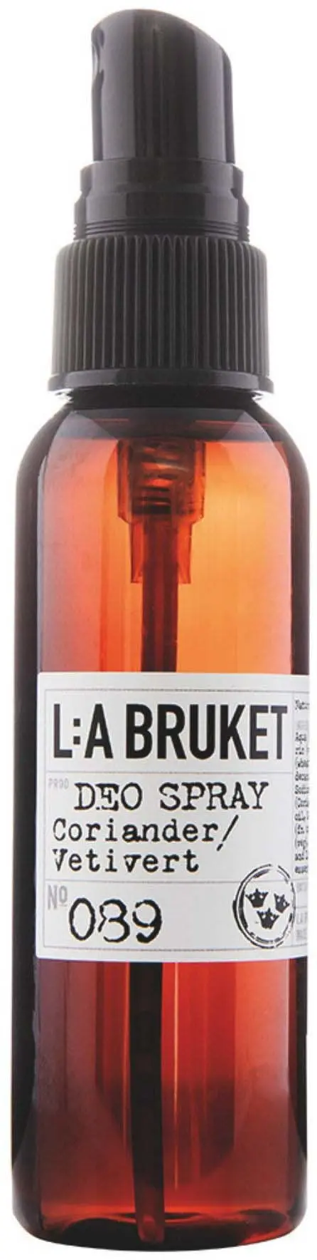 L:a Bruket Deodorant 089 Spray Coriander/Vetiver 55ml