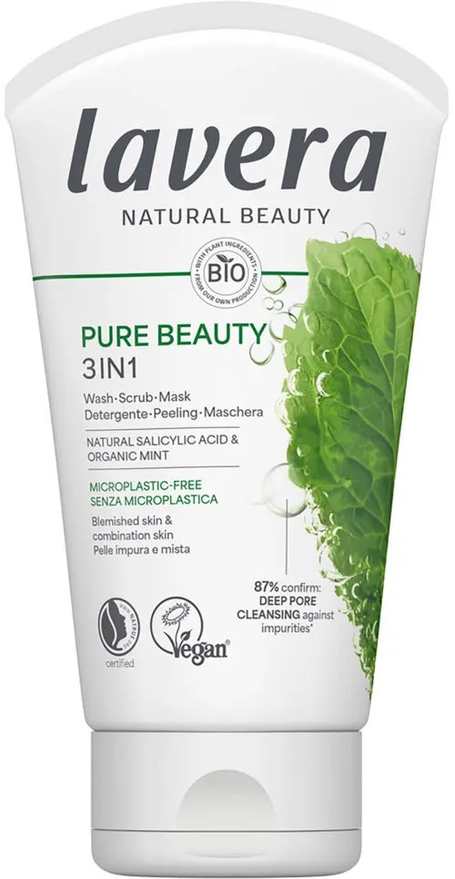 Lavera Pure Beauty 3in1 Wash Scrub Mask 125 ml