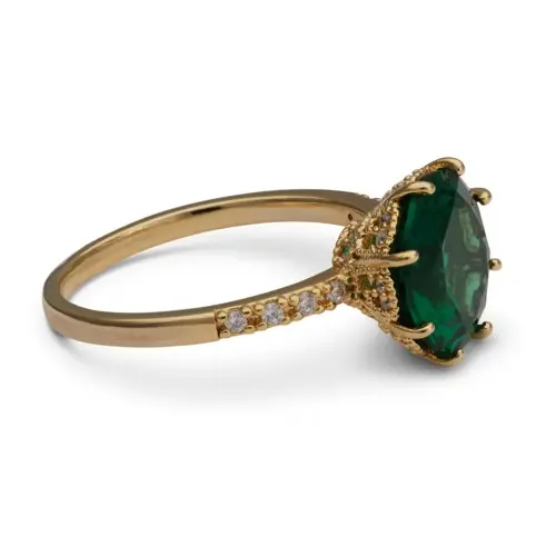 Lily and Rose Elenora ring - Emerald 19mm