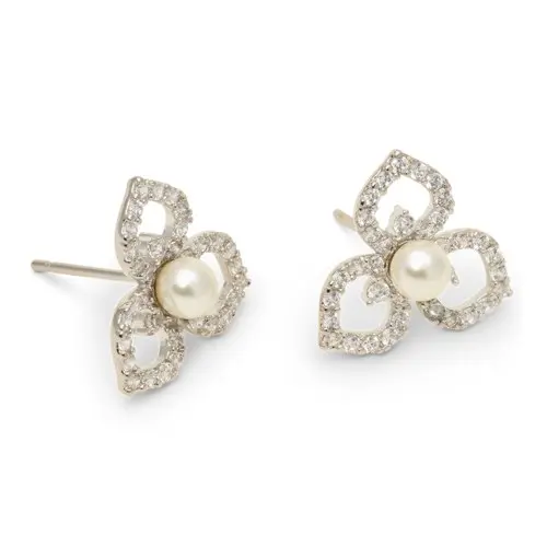 Lily and Rose Elise Earrings Ivory pearl silver