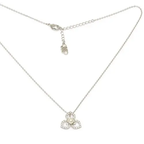 Lily and Rose Elise Necklace Ivory pearl silver