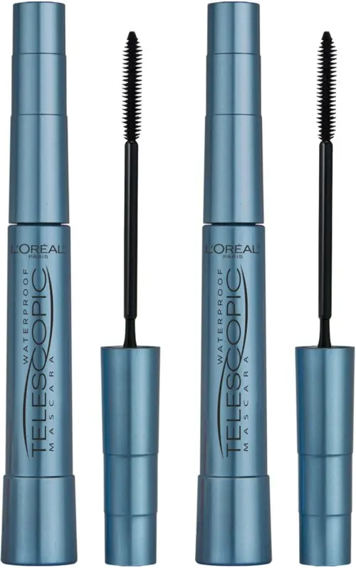 Loreal Paris Bundle Telescopic Waterproof Mascara Black 8 ml x 2
