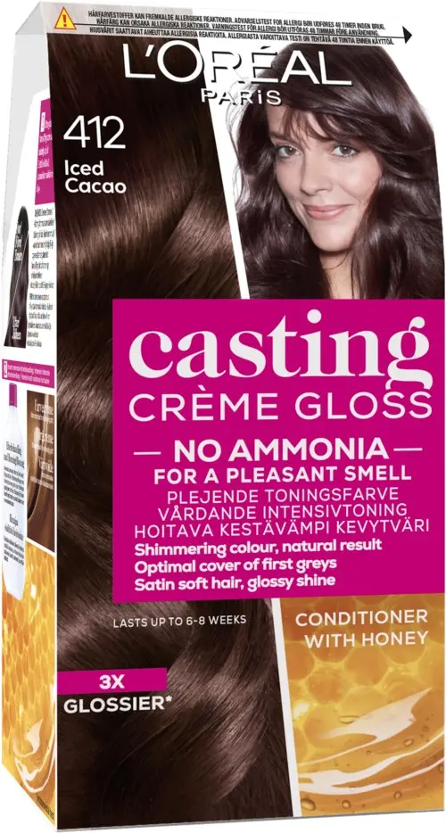 Loreal Paris Casting Creme Gloss 412 Djup Askbrun