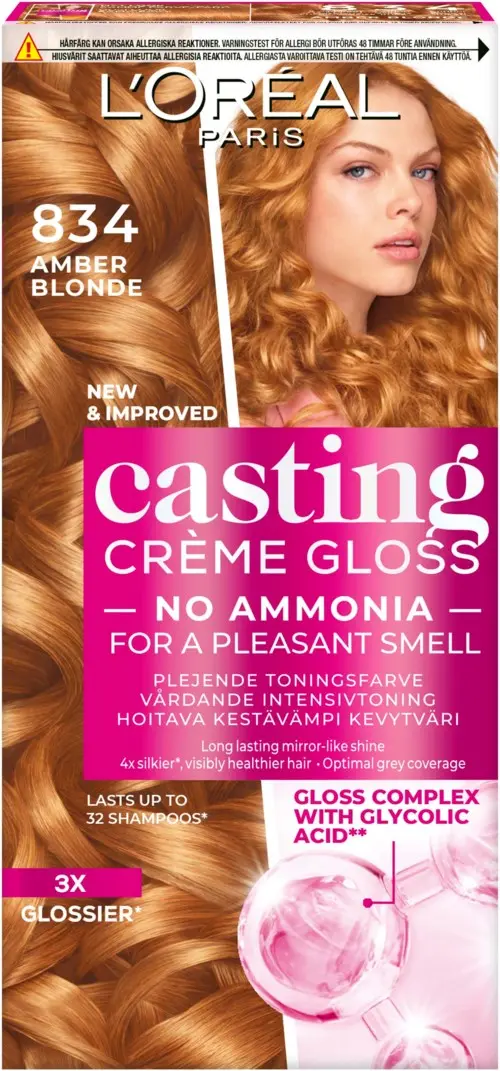 L'Oréal Paris Casting Crème Gloss 834 Amber Blonde