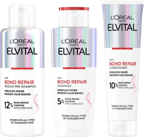 Loreal Paris Elvital Bundle Shampoo 200 ml & Conditioner 150 ml & Rescue Pre-Shampoo 200 ml