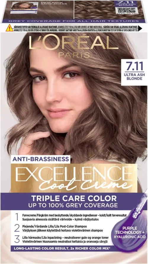 L'Oréal Paris Excellence Cool Crème 7,11 Ultra Ash Blond