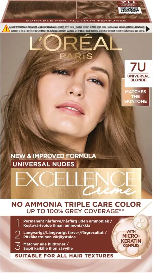 L'Oréal Paris Excellence Creme Universal Nudes 7U Universal Blonde