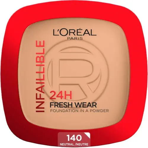 Loreal Paris Infaillible 24H Fresh Wear Foundation in a Powder 140 Neutral Undertone