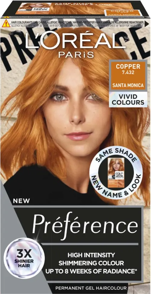 L'Oréal Paris Préférence Vivids Copper 7.432