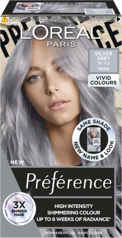 L'Oréal Paris Préférence Vivids Silver Grey 10.112