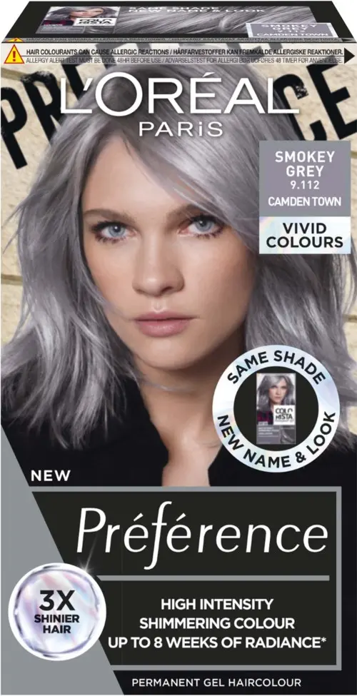 Loreal Paris Préférence Vivids  Smokey Grey 9.112