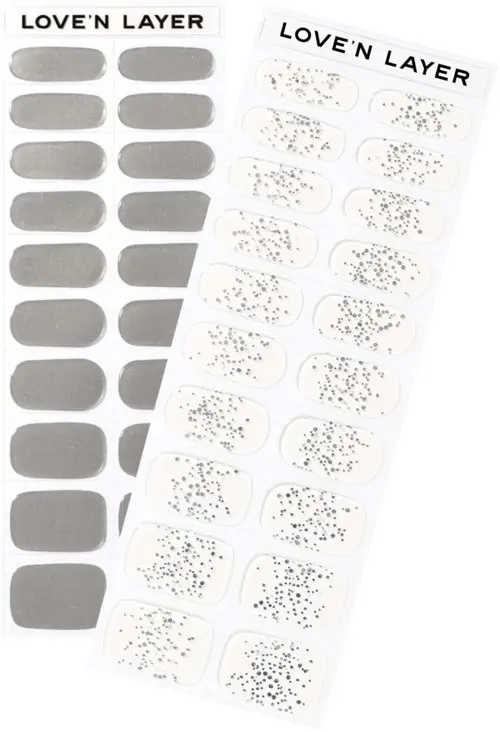 Love'n Layer Mix Metallic & Sparkle Silver