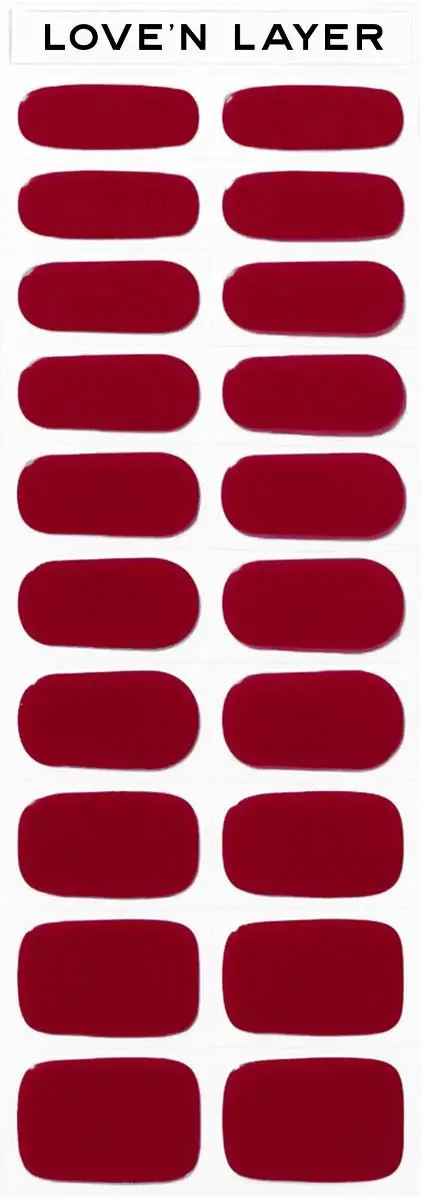 Love'n Layer Solid Layers Burgundy Red