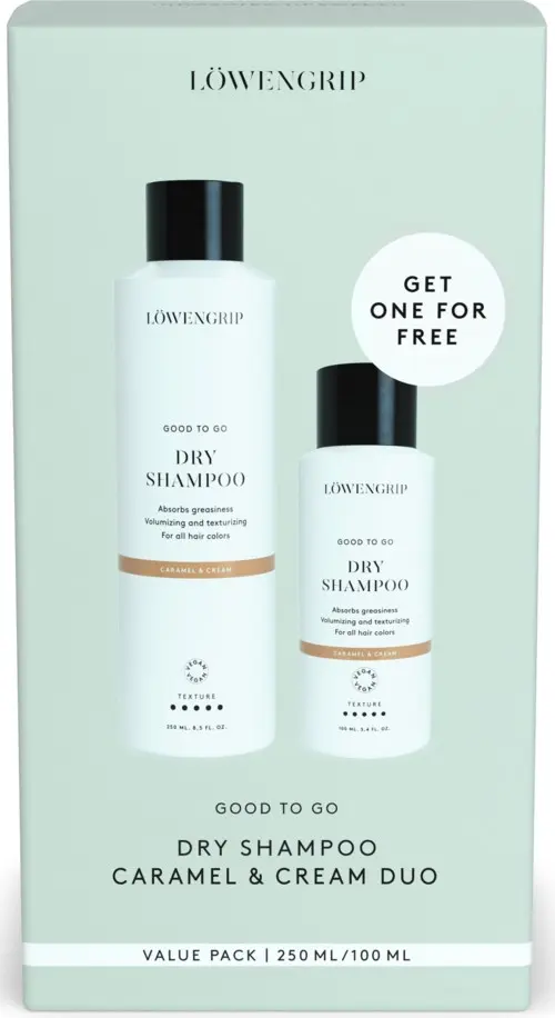 Löwengrip Good To Go-Dry Shampoo Caramel & Cream Duo Value Pack 350 stk