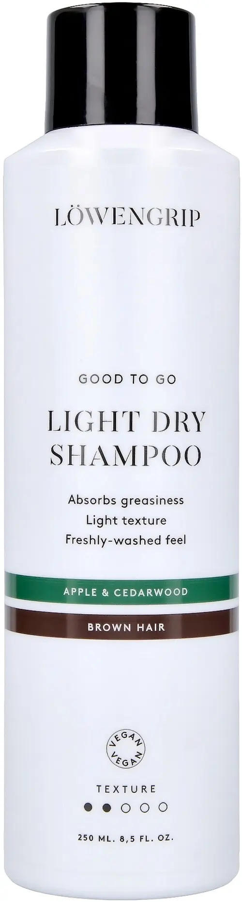 Löwengrip Apple & Cedarwood Good To Go Light Dry Shampoo for Brown Hair 250 ml