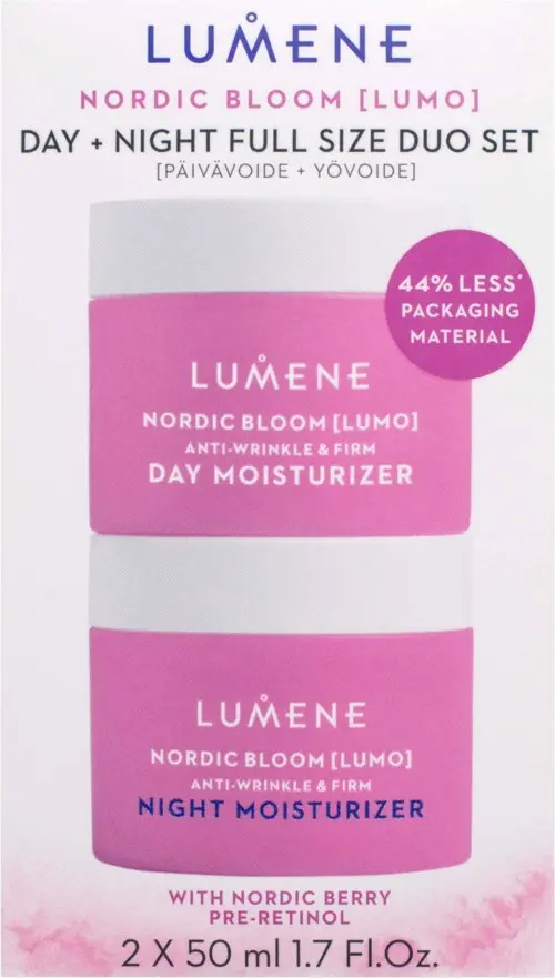 Lumene Nordic Bloom Day + Night Moisturizer Duo Set 100 ml