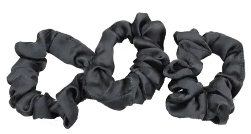 Lyko 3 Pack Thinner Scrunchies Black
