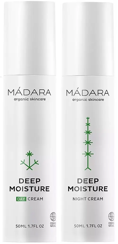 Mádara Deep Moisture Bundle Day Cream 50ml & Night Cream 50ml