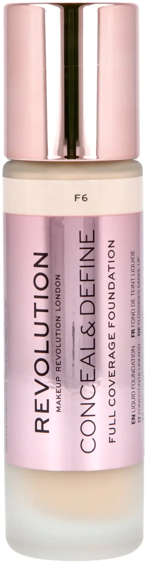 Makeup Revolution Conceal & Define Foundation F6