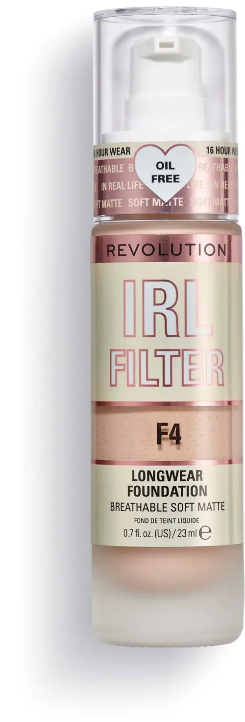 Revolution Beauty London IRL Filter Longwear Foundation F4