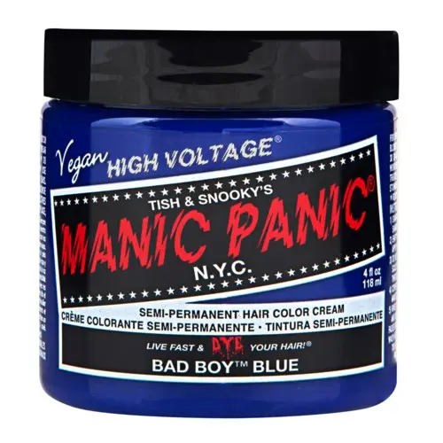 Manic Panic Semi-Permanent Hair Color Cream Bad Boy Blue
