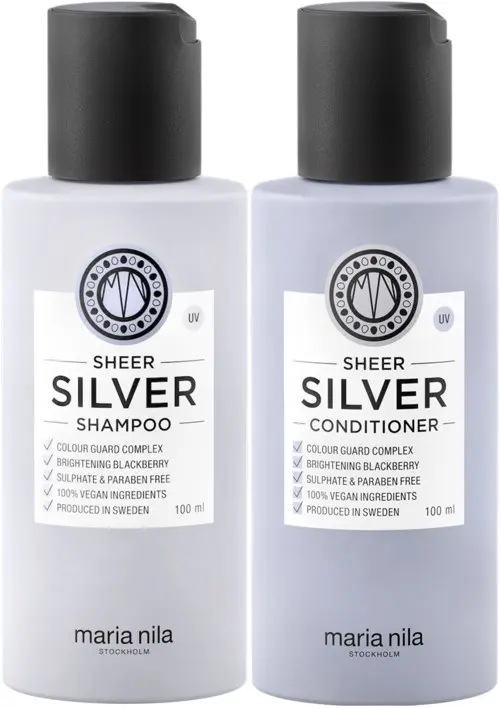 maria nila Sheer Silver Bundle Shampoo 100 ml & Conditioner 100 ml
