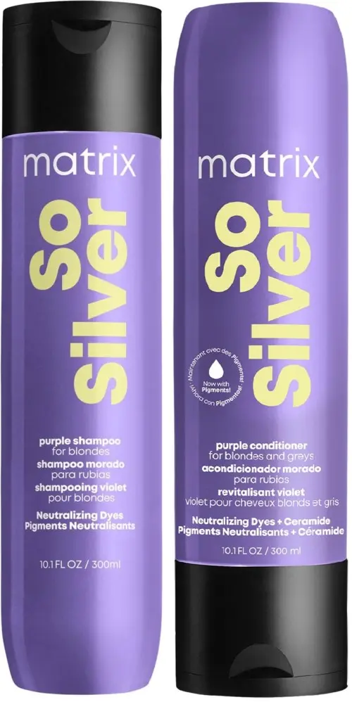 Matrix So Silver Bundle Purple Shampoo 300 ml & Pigmented Conditioner 300 ml