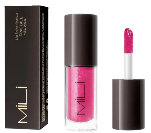 MILI Cosmetics Lip Shine Sparkle Pink Lace