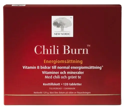 New Nordic Chili Burn 120 tabletter