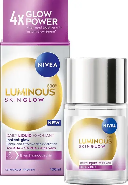 NIVEA Exfoliator Luminous630 Skin Glow Daily Liquid 100 ml