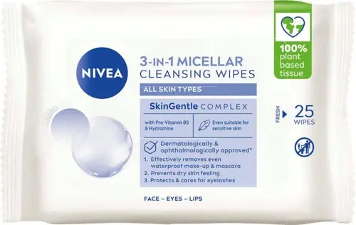 NIVEA MicellAIR Cleansing Wipes 25pcs