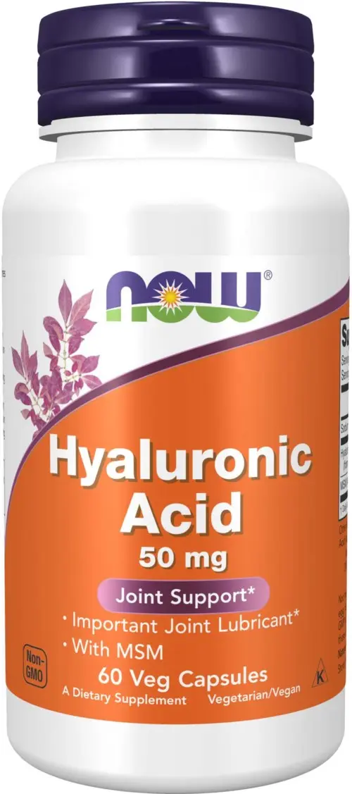 NOW   Hyaluronic Acid 50Mg + Msm  60 stk