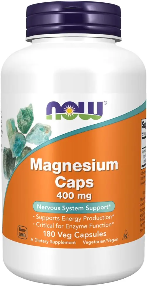 NOW   Magnesium 400 Mg 180 stk