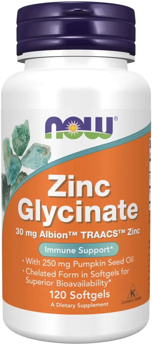 NOW Zinc Glycinate 30 Mg 120 stk