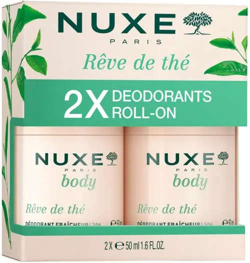 Nuxe Rêve de Thê Deodorant Roll-on Duopack 100 ml
