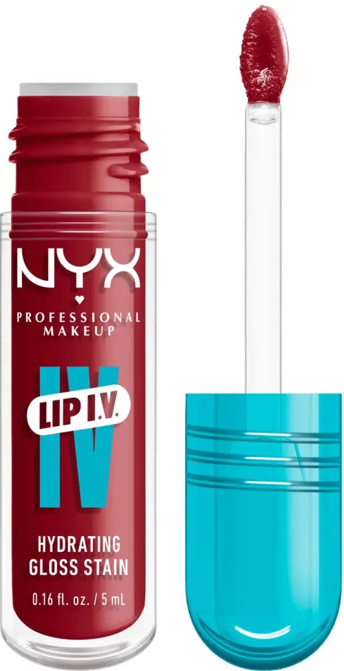 NYX Lip I.V. Hydrating Gloss Stain Lip Gloss 10 Berry Thirsty 5 ml