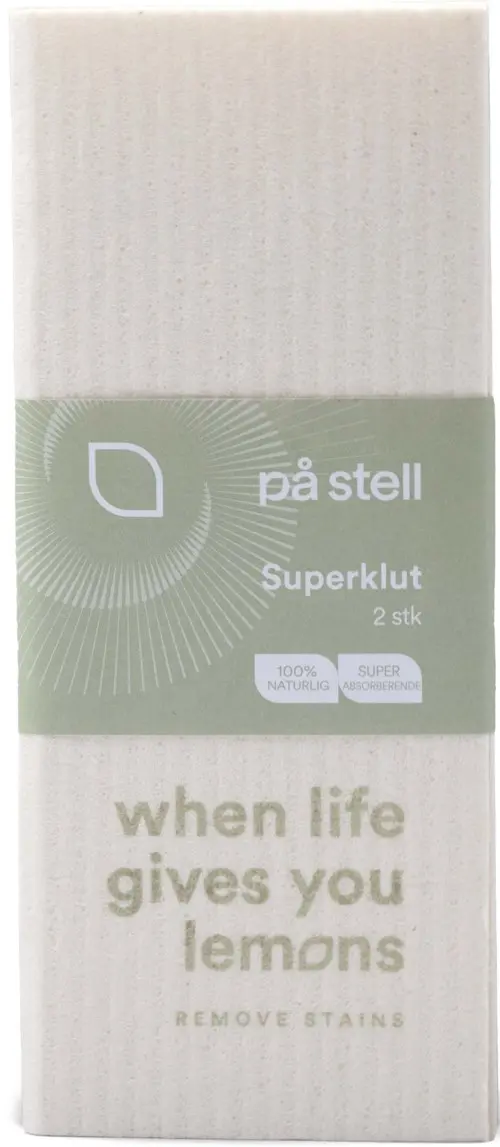 På Stell Superklut Med Banderoll 2 pcs