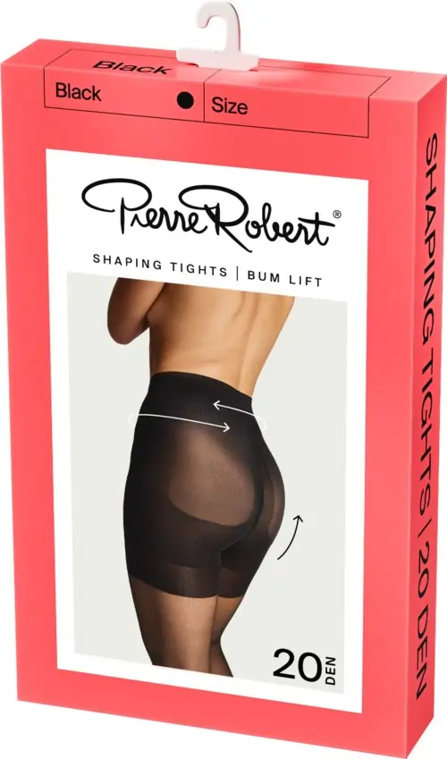 Pierre Robert Shaping Tights Bum Lift 20 DEN Black 36-40