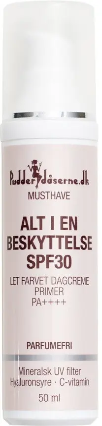 Pudderdåserne Alt i en Beskyttelse SPF 30 50 ml