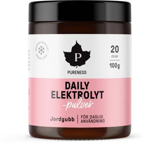 Pureness Daily Elektrolytpulver Jordgubb 100 g