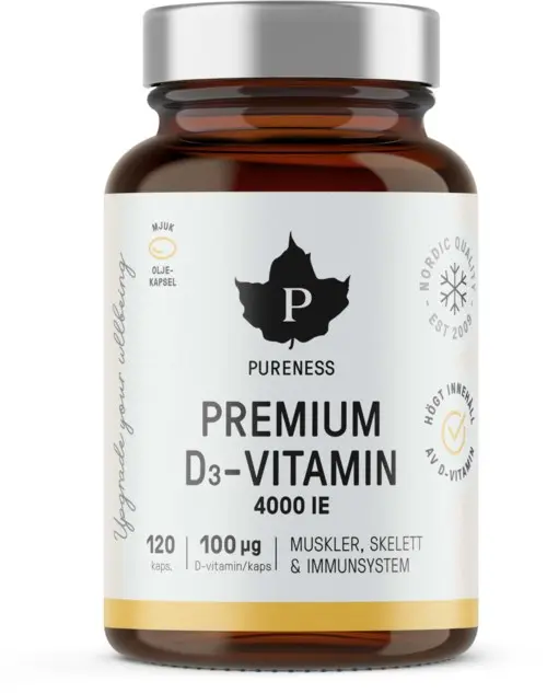 Pureness Premium D-Vitamin - 120 stk
