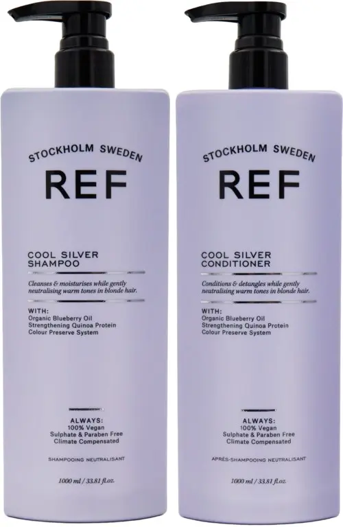 REF. Cool Silver Bundle Shampoo 1000 ml & Conditioner 1000 ml