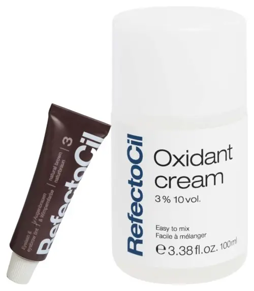 RefectoCil Bundle Eyelash & Eyebrow Tint 3 Natural Brown & Oxidant 3% Creme 100 ml