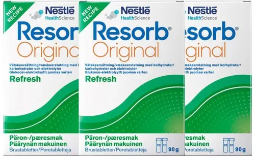 Resorb Fluid Replacement Pear Flavour 90g x3