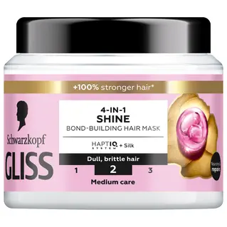 Schwarzkopf Gliss 4-In-1 Shine Bond-Building Hair Mask  400 ml