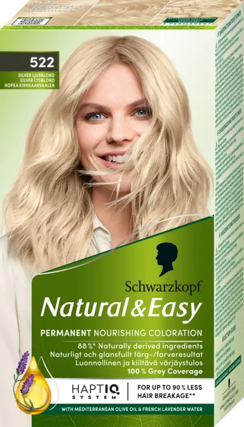Schwarzkopf Natural&Easy 522 Silver Ljusblond