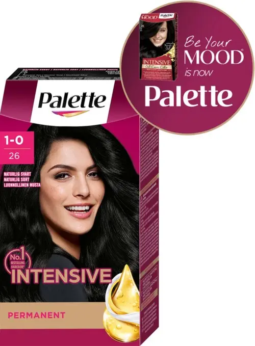 Schwarzkopf Palette Intesive Creme Coloration 1-0 Deep Natural Black