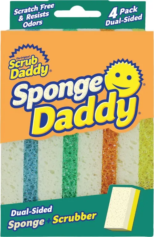 Scrub Daddy Sponge Daddy Dual-sided Sponge + Scrubber