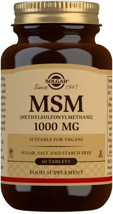 Solgar MSM 1000 mg Tablets 60 stk