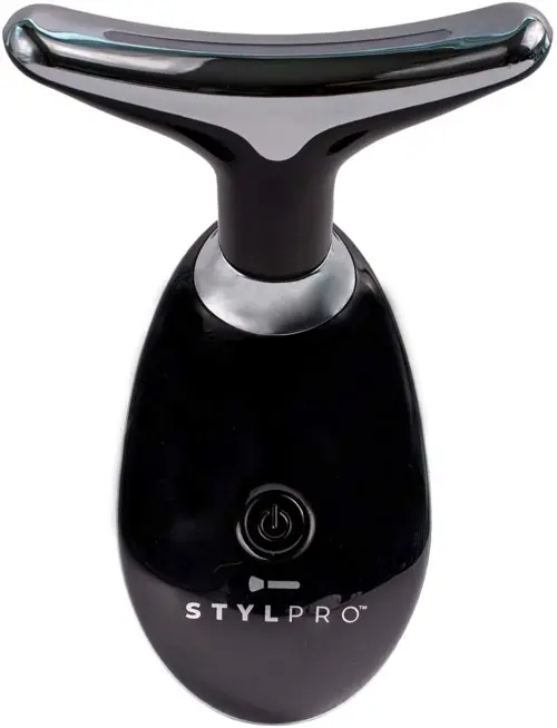 STYLPRO Fabulous Firmer LED Light Therapy Neck & Face Smoother Black